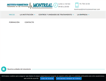 Tablet Screenshot of institutomontreal.com